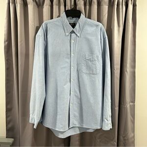 G.H. Bass & Company Men’s Long Sleeve Button Down Casual Shirt 100% Cotton